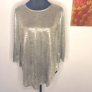 Kim and Cami silver zebra print too  3/4 sleeves and lightweight